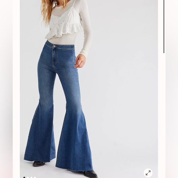 Free People Just Float On Flare Jeans Womens 29 - Picture 2 of 15